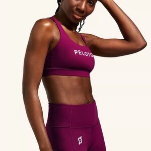 Peloton x Lululemon Women's Fuchsia Energy Sports Bra